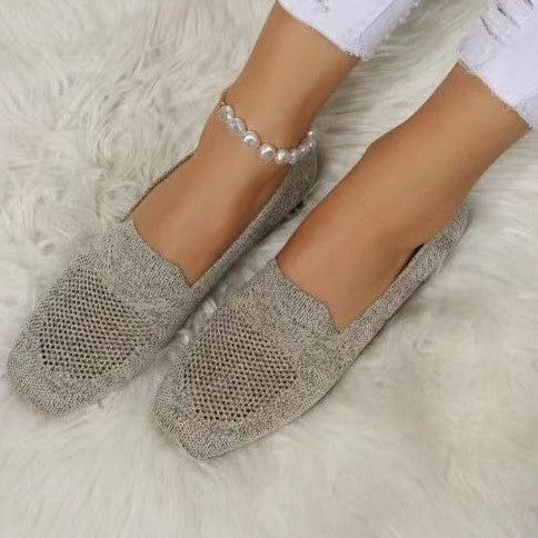 Mocassins Tissés Élégance Décontractée